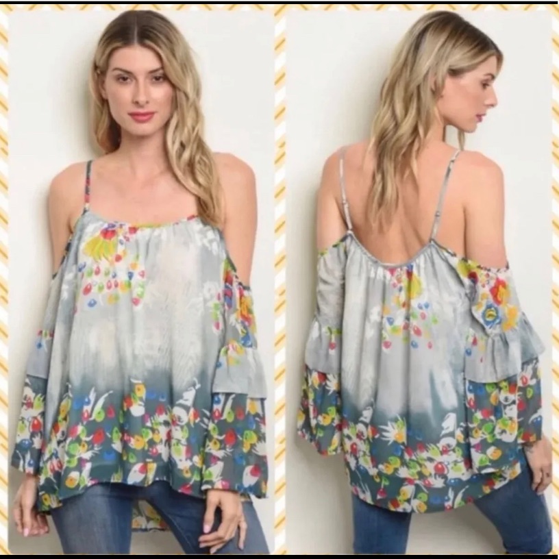 Entro Cold Shoulder Top